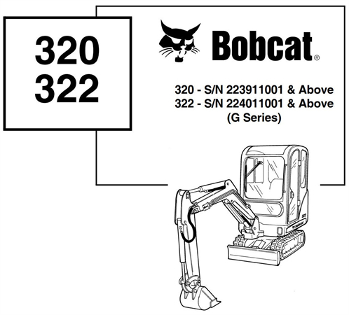 Bobcat 320, 322 Excavator