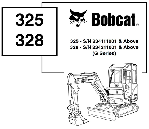 Bobcat 325, 328 Compact Excavator