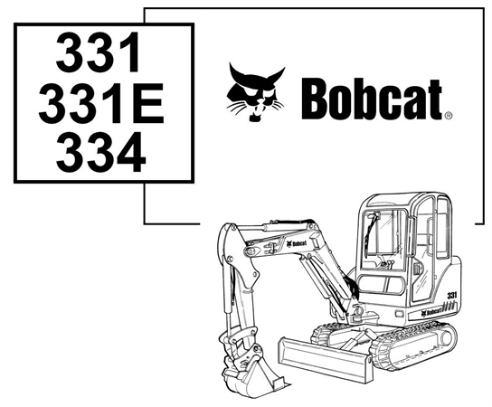 Bobcat 331, 331E, 334 Compact Excavator (G Series)