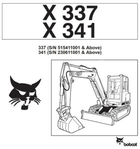 Bobcat X337, X341 Excavator