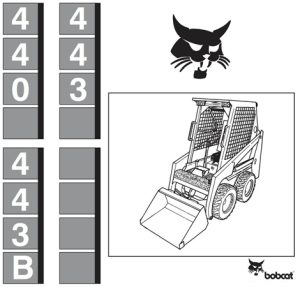 Bobcat 440, 443, 443B Skid Steer Loader