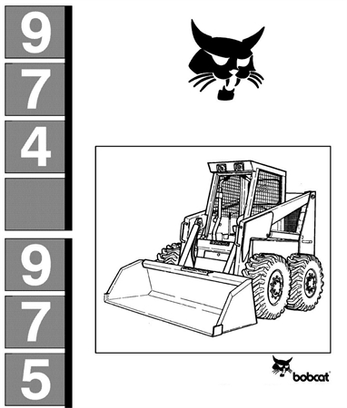 Bobcat 974, 975 Skid Steer Loader