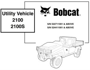 Bobcat 2100, 2100S Utility Vehicle