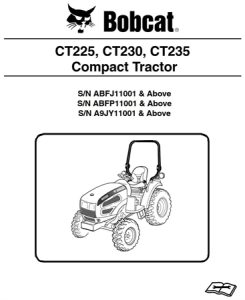 Bobcat CT225, CT230, CT235 Compact Tractor