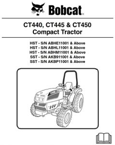 Bobcat CT440, CT445, CT450 Compact Tractor