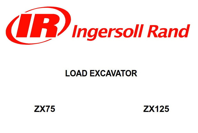 Ingersoll Rand ZX75, ZX125 Load Excavator