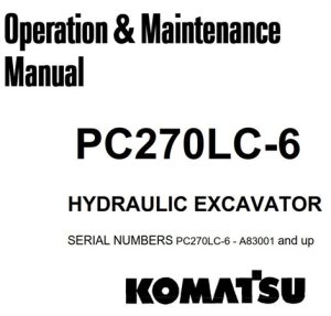 Komatsu PC270LC-6 Hydraulic Excavator